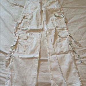 White Cargo Pants